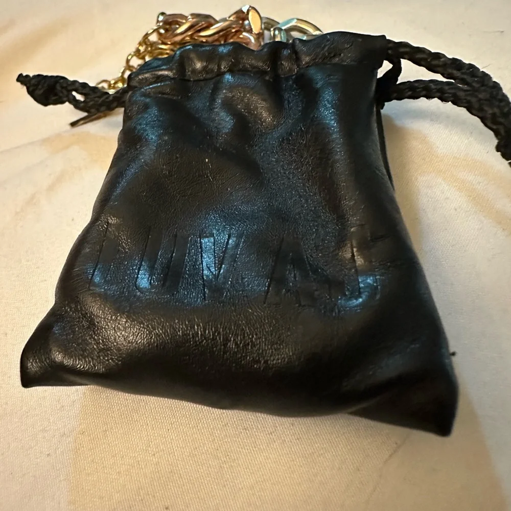 New Luv AJ Tri-Tone Ombre Chain Link Bracelet with‎ original protective bag.